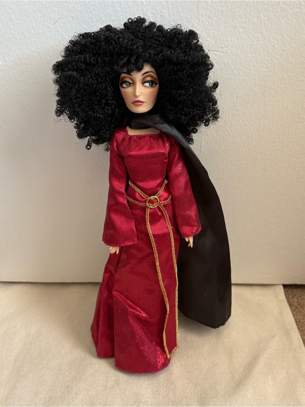 Disney Store 1st Edition Tangled Mother Gothel 12" Doll Figure w/ Cape NWOB